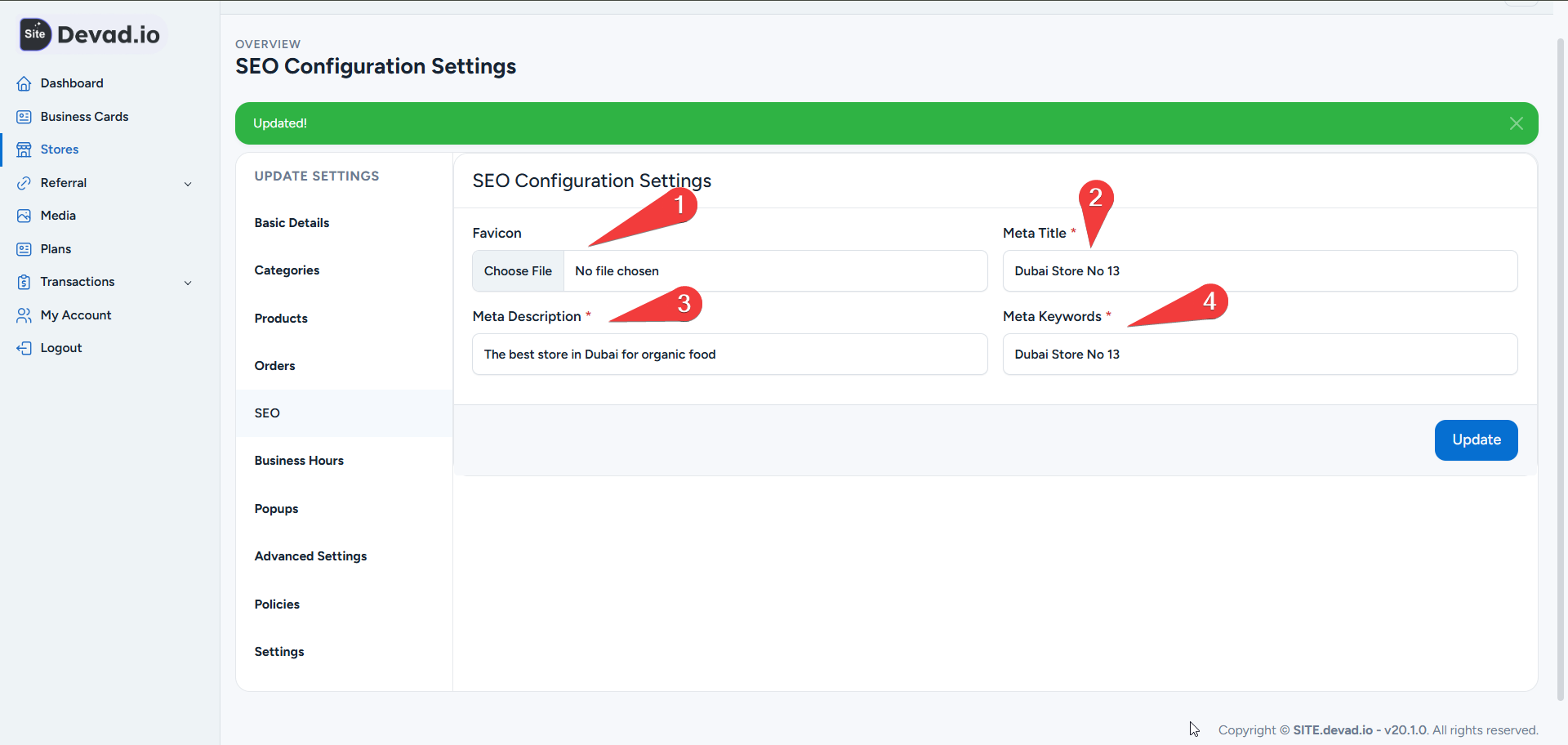 Seo Configuration Settings