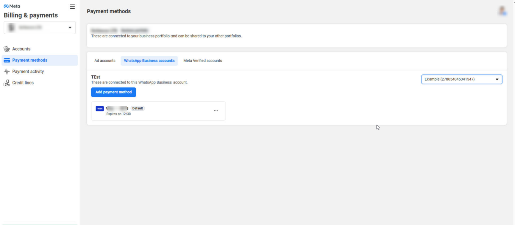 add a valid payment method