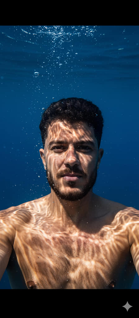 Man In The Swimming Pool